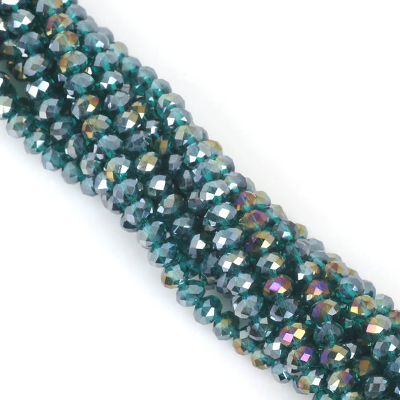 Wholesale Glass Crystal Wheel Beads Handmade Beaded Accessories