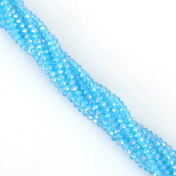 Wholesale Glass Crystal Wheel Beads Handmade Beaded Accessories