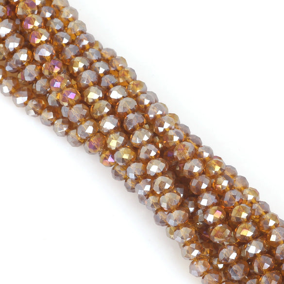 Wholesale Glass Crystal Wheel Beads Handmade Beaded Accessories