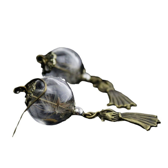 Wholesale Glass Glaze Drop Shape Light Luxury Geometric Pendant Necklace