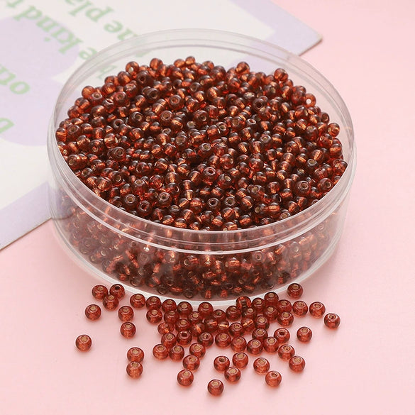 Wholesale Glass Glaze Geometric Round Beads Handmade Bracelet Necklace Mobile Phone Chain Accessories