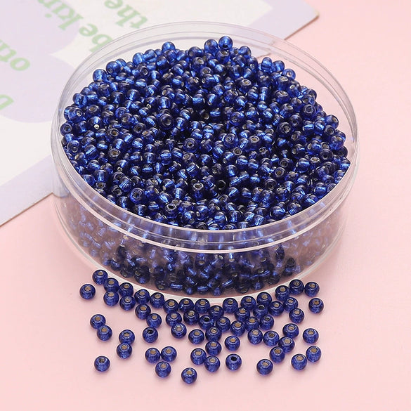 Wholesale Glass Glaze Geometric Round Beads Handmade Bracelet Necklace Mobile Phone Chain Accessories