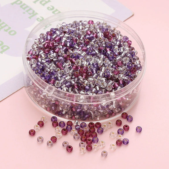 Wholesale Glass Glaze Geometric Round Beads Handmade Bracelet Necklace Mobile Phone Chain Accessories