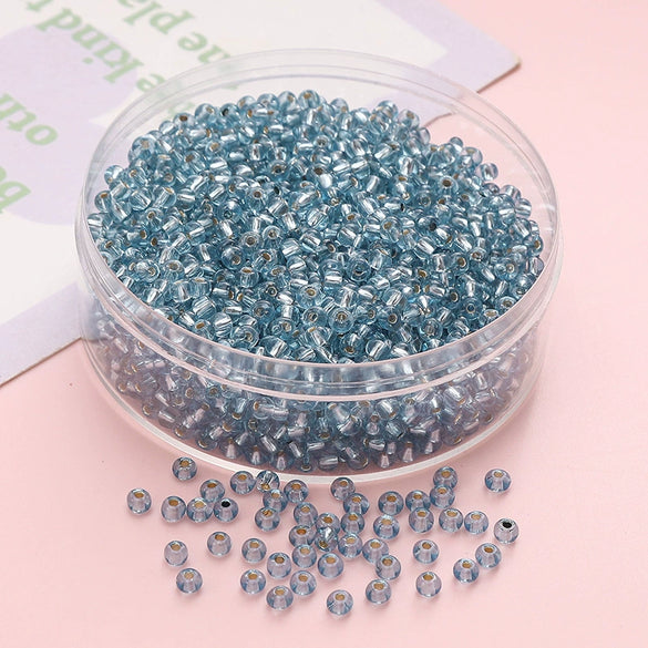 Wholesale Glass Glaze Geometric Round Beads Handmade Bracelet Necklace Mobile Phone Chain Accessories