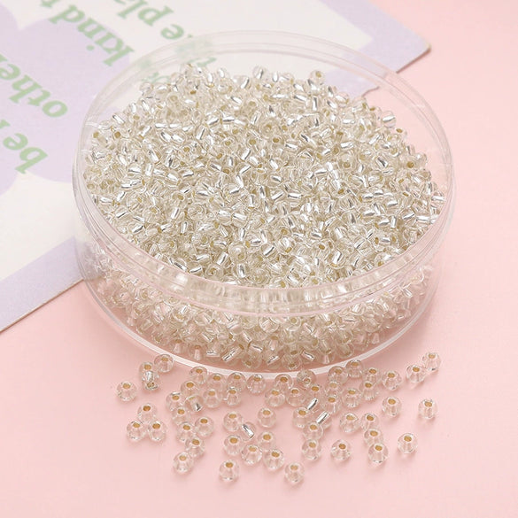 Wholesale Glass Glaze Geometric Round Beads Handmade Bracelet Necklace Mobile Phone Chain Accessories