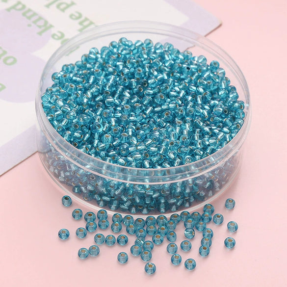 Wholesale Glass Glaze Geometric Round Beads Handmade Bracelet Necklace Mobile Phone Chain Accessories
