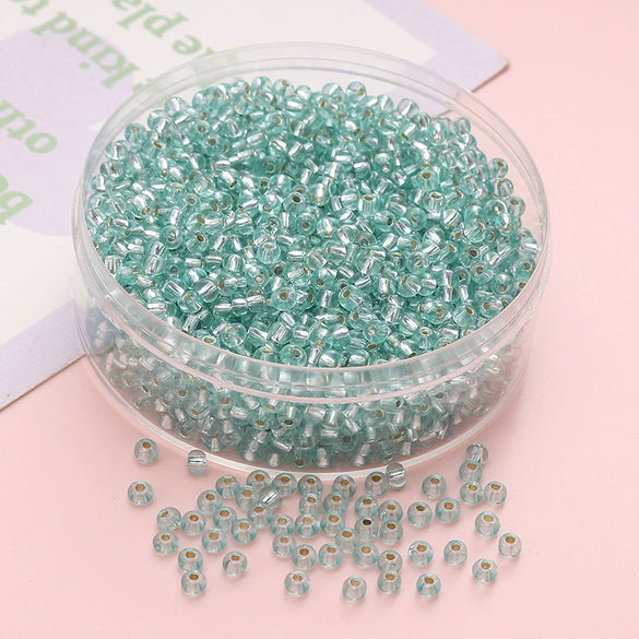 Wholesale Glass Glaze Geometric Round Beads Handmade Bracelet Necklace Mobile Phone Chain Accessories