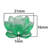 Wholesale Glass Glaze Handmade Double Hole Lotus Loose Beads For Diy Necklace And Bracelet Accessories
