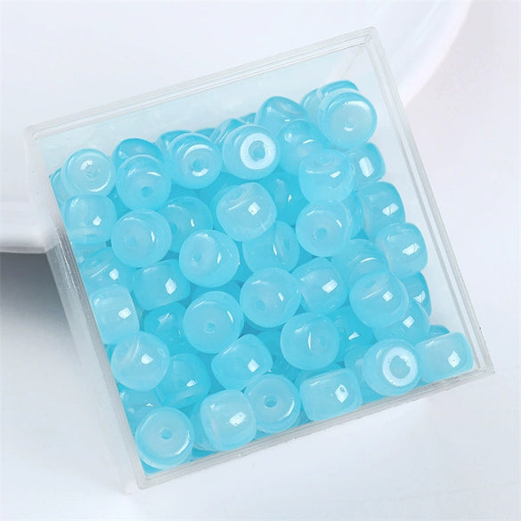 Wholesale Glass Glaze Handmade Geometric Apple Beads Bracelet Necklace Accessories