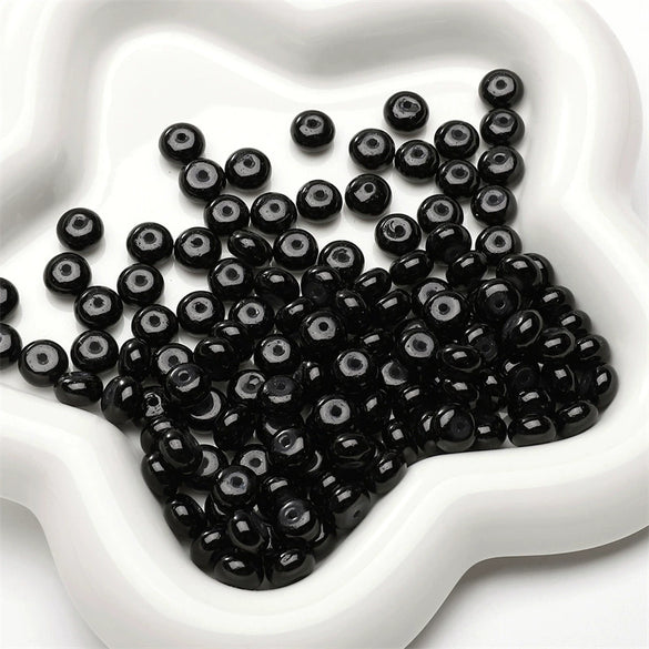 Wholesale Glass Glaze Imitation Jade Abacus Beads For Jewelry Making Geometric Personality Style