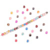 Wholesale Glass Glaze Jewelry Material For Diy Earrings And Bracelet Handmade Double Dye Flat Rice Beads