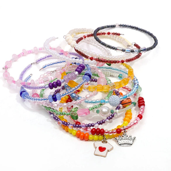 Wholesale Glass Glaze Round Beads For Diy Handmade Bracelet Necklace Accessories