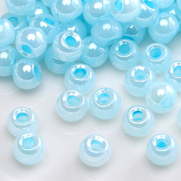Wholesale Glass Glaze Round Beads For Diy Handmade Bracelet Necklace Accessories