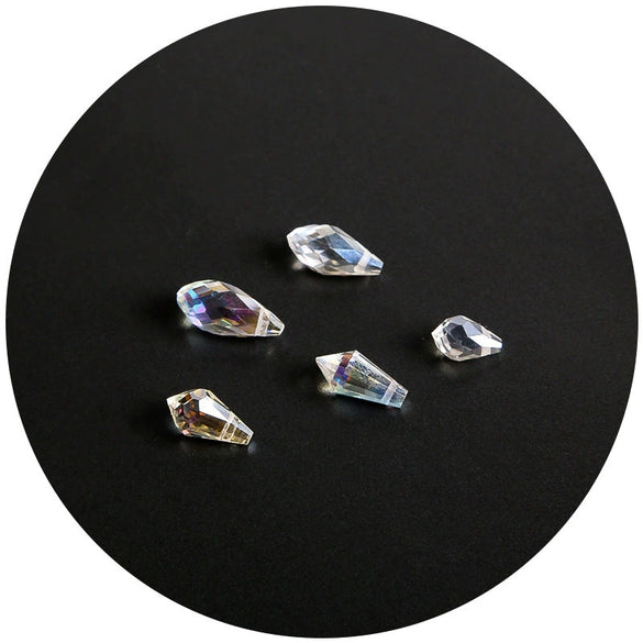 Wholesale Glass Glaze Water Drop Crystal Beads Handmade Diy Garment Accessories Decorative Antique Hairpin
