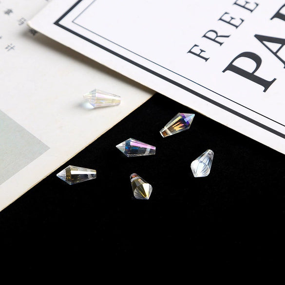 Wholesale Glass Glaze Water Drop Crystal Beads Handmade Diy Garment Accessories Decorative Antique Hairpin