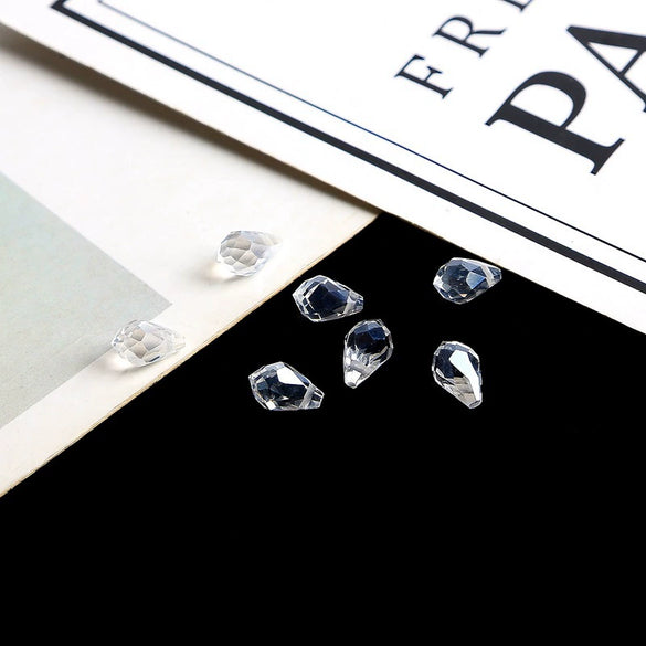 Wholesale Glass Glaze Water Drop Crystal Beads Handmade Diy Garment Accessories Decorative Antique Hairpin