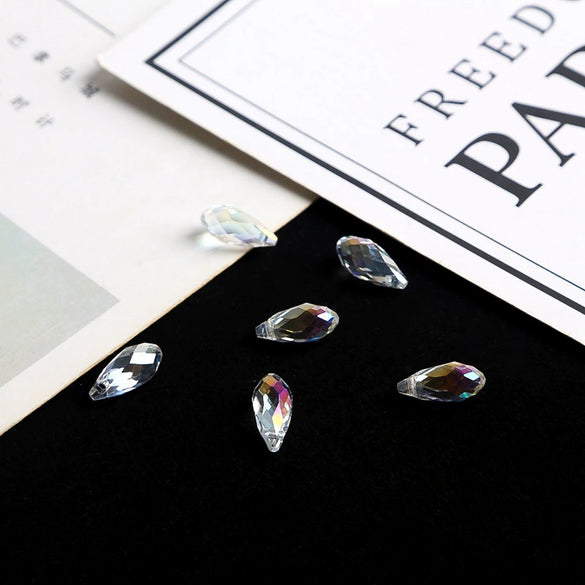 Wholesale Glass Glaze Water Drop Crystal Beads Handmade Diy Garment Accessories Decorative Antique Hairpin