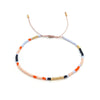 Wholesale Glass Glaze Woven Geometry Beads Bracelet For Girls