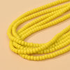 Wholesale Glass Glazed Colored Wheels Beaded Jewelry Accessories Material Handmade With Geometric Style And Paint Design