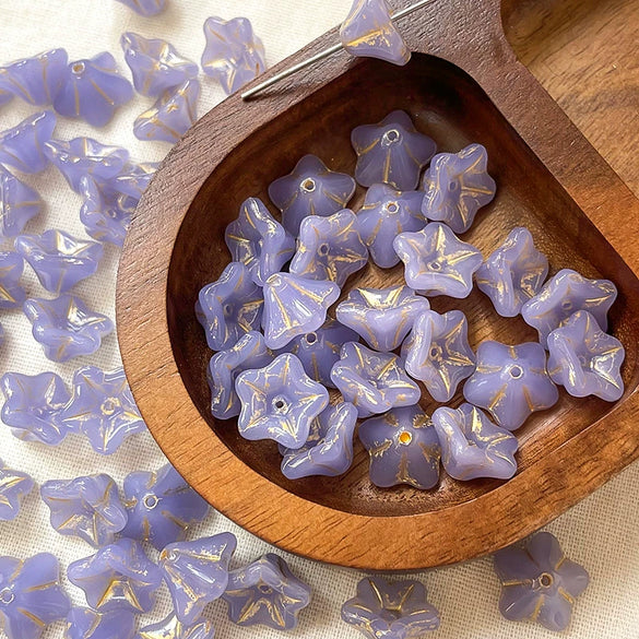 Wholesale Glass Glazed Fuel Injection Flowers Loose Beads For Diy Bracelet Necklace Beading Material