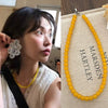 Wholesale Glass Glazed Geometric Handmade Women's Clavicle Chain Necklace