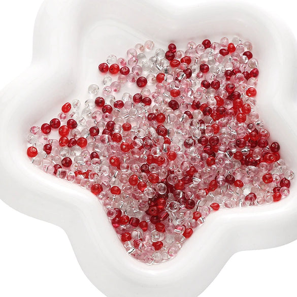 Wholesale Glass Glazed Geometric Round Beads Handmade Necklace Accessories