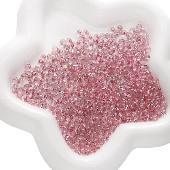 Wholesale Glass Glazed Geometric Round Beads Handmade Necklace Accessories