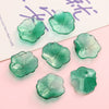 Wholesale Glass Glazed Handmade Three Dimensional Lace Lotus Leaf Beads For Necklace Bracelet Clothing Accessories