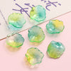 Wholesale Glass Glazed Handmade Three Dimensional Lace Lotus Leaf Beads For Necklace Bracelet Clothing Accessories