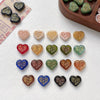 Wholesale Glass Glazed Handpainted Heart Beads For Diy Bracelet Necklace Accessories Environmentally Friendly Love Pattern