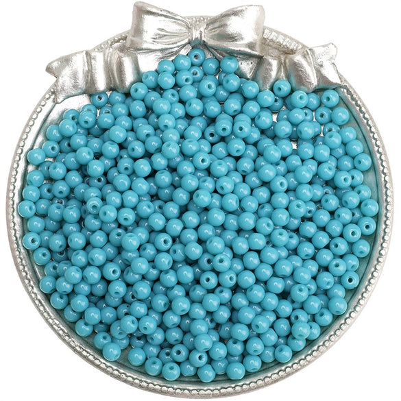 Wholesale Glass Glazed Solid Color Round Beads Handmade Beaded Bracelet Jewelry Accessories