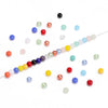 Wholesale Glass Glazed Solid Color Round Beads Handmade Beaded Bracelet Jewelry Accessories
