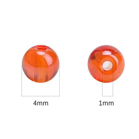 Wholesale Glass Glazed Solid Color Round Beads Handmade Beaded Bracelet Jewelry Accessories
