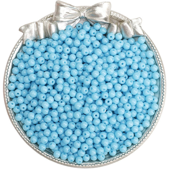 Wholesale Glass Glazed Solid Color Round Beads Handmade Beaded Bracelet Jewelry Accessories