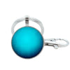 Wholesale Glass Keychain With Solar System Pattern And Electroplating Technology
