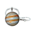 Wholesale Glass Keychain With Solar System Pattern And Electroplating Technology