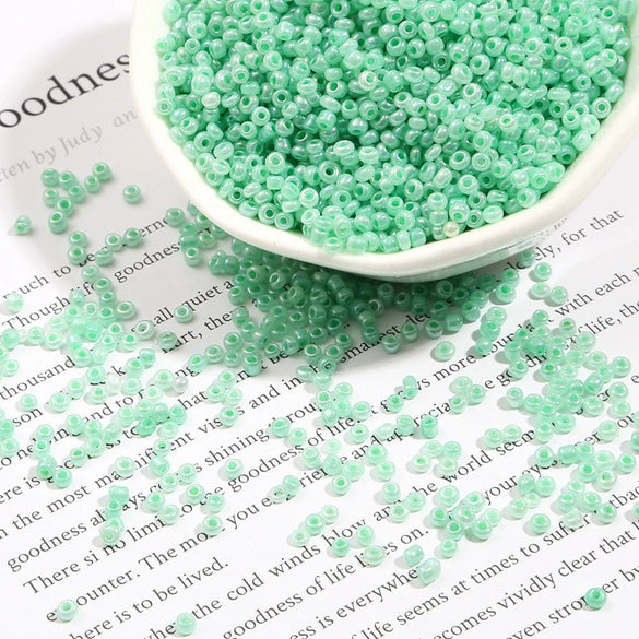 Wholesale Glass Loose Beads For Handmade Jewelry Cream Rice Shape Beaded Accessories For Bracelet And Earrings