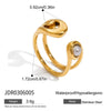 Wholesale Glass Pearl Ring In Geometric Shape Made Of Titanium Steel And Stainless Steel With Electroplating For Women
