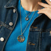 Wholesale Glass Photo Box Pendant Copper Geometric Electroplated Unisex