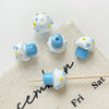 Wholesale Glazed Glass Cake Shape Beads Jewelry Fuel Injection Process For Bracelets Necklaces And Phone Chains
