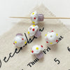 Wholesale Glazed Glass Cake Shape Beads Jewelry Fuel Injection Process For Bracelets Necklaces And Phone Chains