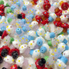Wholesale Glazed Glass Cake Shape Beads Jewelry Fuel Injection Process For Bracelets Necklaces And Phone Chains