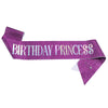 Wholesale Glitter Cloth Shoulder Strap Etiquette Belt For Birthday Party With Bronzing