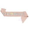Wholesale Glitter Cloth Shoulder Strap Etiquette Belt For Birthday Party With Bronzing