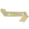 Wholesale Glitter Cloth Shoulder Strap Etiquette Belt For Birthday Party With Bronzing