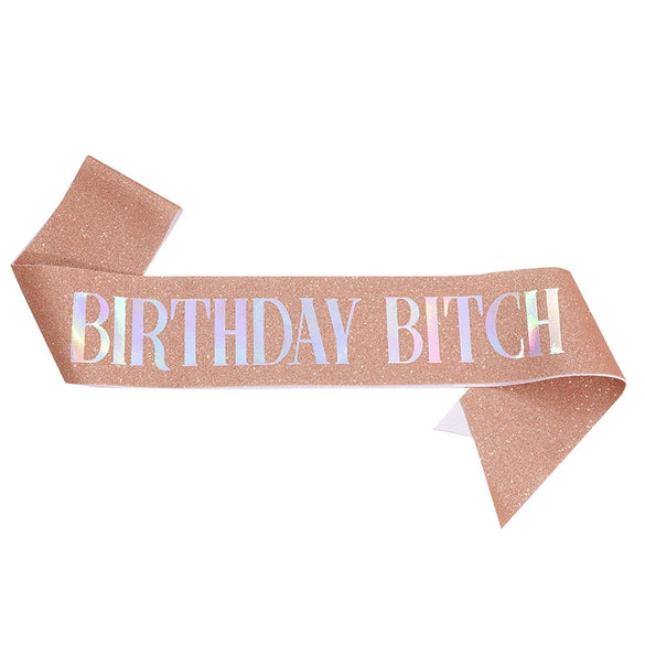Wholesale Glitter Cloth Shoulder Strap Etiquette Belt With Bronzing For Party