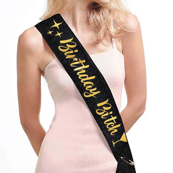Wholesale Glitter Cloth Shoulder Strap Etiquette Belt With Bronzing For Party