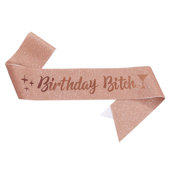 Wholesale Glitter Cloth Shoulder Strap Etiquette Belt With Bronzing For Party