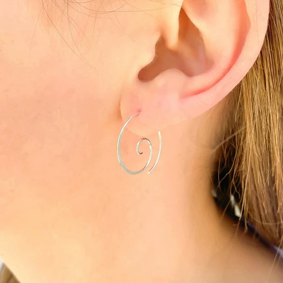 Wholesale Glossy Round Geometric Copper Handmade Earrings For Women