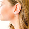 Wholesale Glossy Round Geometric Copper Handmade Earrings For Women